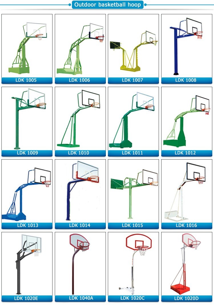 Portable 3.25m Basketball Hoop System Adjustable Backboard And Rim Equipment