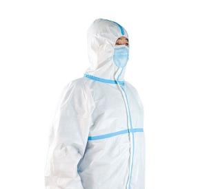 China Non Woven Disposable Coverall Suit Medical Coverall Protect Wear Clothes on sale