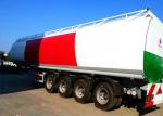 4 Axle 60K Liter Diesel Tank Semi Trailer With First Axle Lifting Aire Bag
