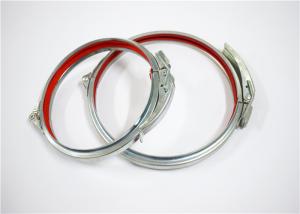 China Locking Ring Quick Release Pipe Clamp Metal Duct Clamp 80-600mm Hot Dipped Galvanized on sale