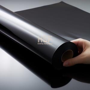 China 36 Micron Opaque Black Non Silicone Coated Release Black Polyester Film on sale