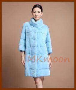 mink fur coat  -MKZ220#