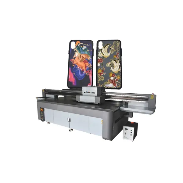 Large Format UV Industrial Inkjet Printer with Ricoh G6 Print Head Flatbed PVC Plastic Tube Printer Visual Position