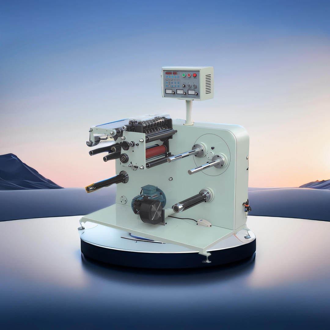Paper Slitter Rewinding Machine Rewinder with 8 sets rotary knife for paper label