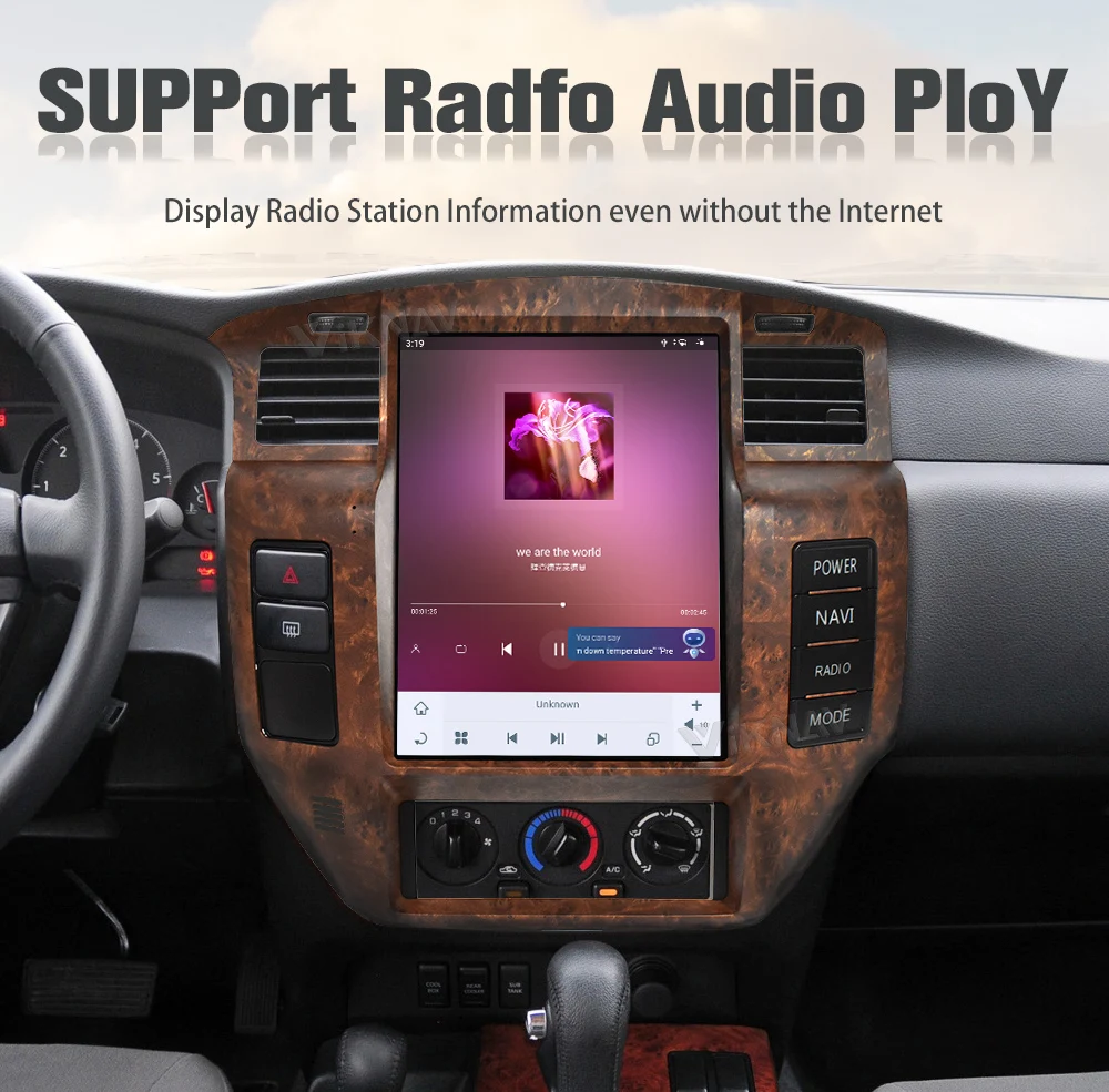 Aftermarket Touchscreen Y61 Nissan Patrol Head Unit 2004-2019 GPS For Car