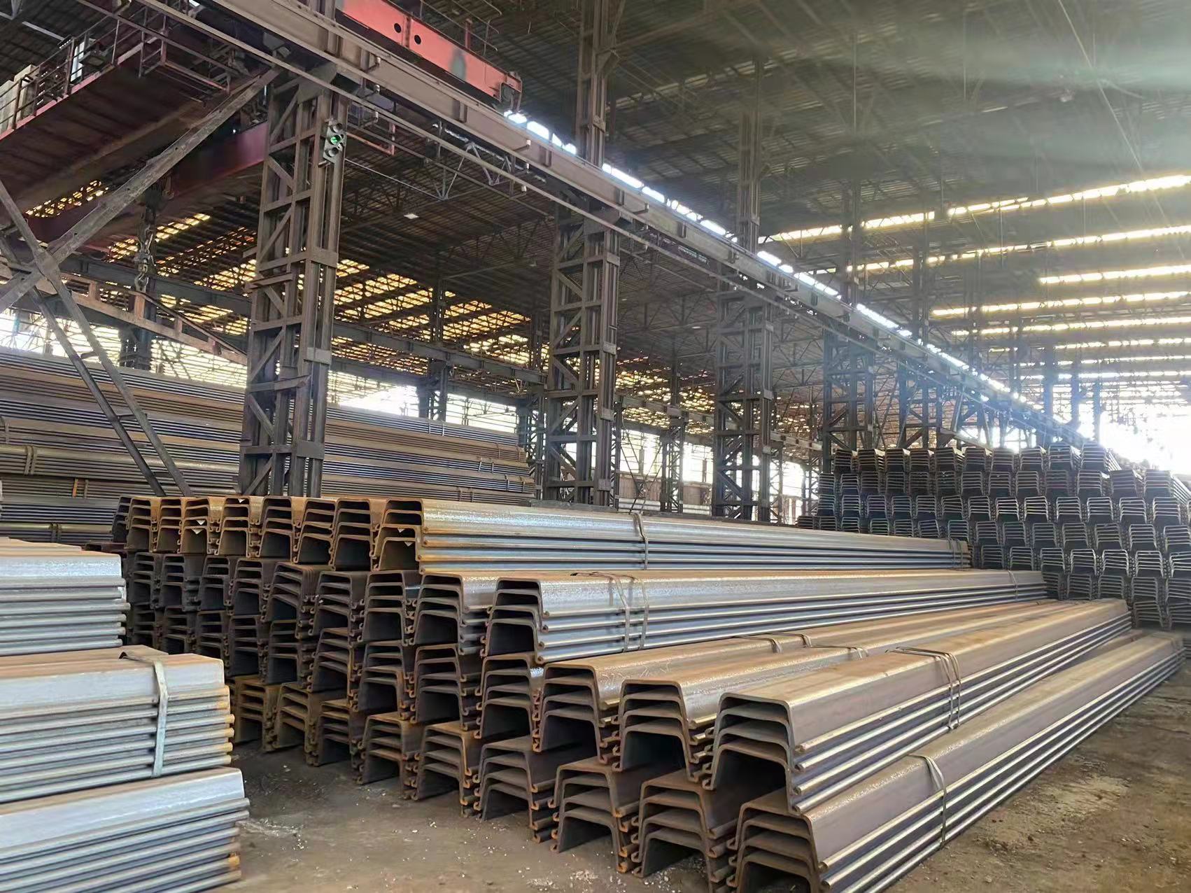 EN10248 EN10249 SY295 U Type Steel Sheet Piles 400x125x13mm U Bar