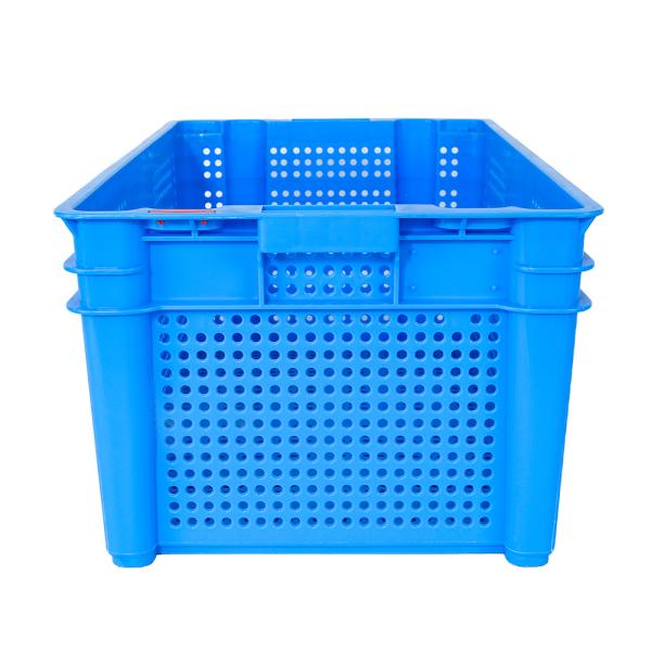 Supermarket Customized Color Plastic Mesh Crate for Dislocation Vegetables and Fruits