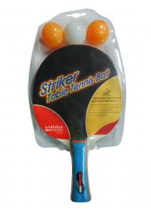 China Single Racket Blister Table Tennis Rackets with 3 balls for family recreation on sale