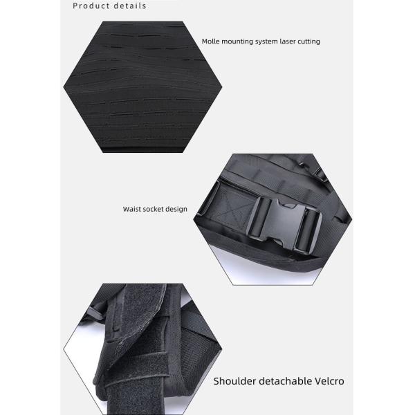 500D Nylon Military Ballistic Armor Vest Multifunctional 32*46cm