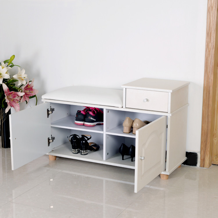 Quality MDF Panel Shoe Cabinet Stool wholesale
