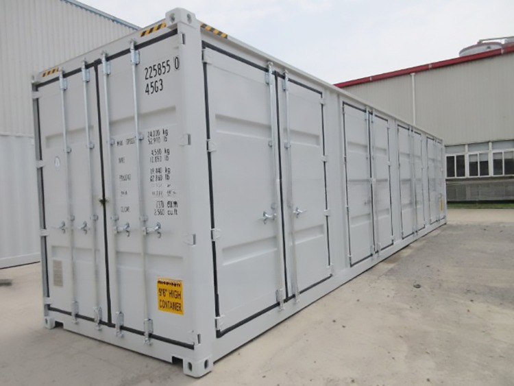 67.7cbm Capacity 40ft High Cube Open Side Shipping Container with 4 Side Doors 12192 x 2438 x 2896 mm External Dimensions
