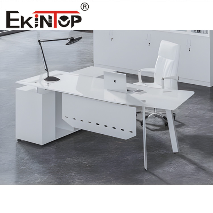 modern glass desk