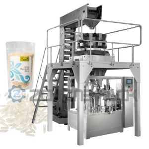 Quality PLC Pouch Packing Machine 8 Station Multi Head Combination Weighing wholesale