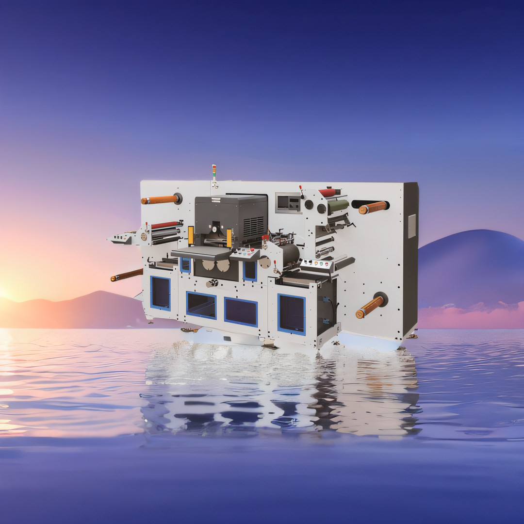 MAX REWINDING DIAMETER 800MM ADHESIVE LABEL PAPER PROCESS MACHINERY MOQ 1 SET FLAT BED MACHINE DIE-CUTTING WITH SHEET