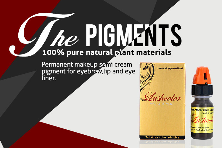 100% Eco Natural Semi Permanent Makeup Pigments Lip Tattoo Ink in Bight Orange