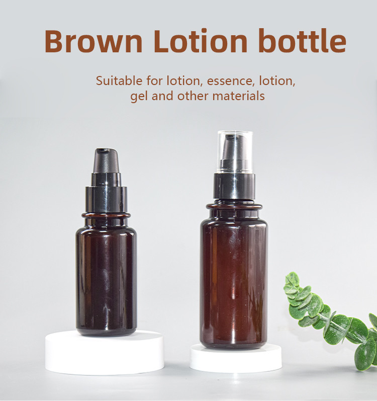 120ml/180ml PET+PP Lotion Pump Bottle Skin Care Packaging Body Lotion Bottle UKL22