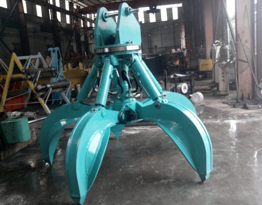 Orange Peel Grab Rotating grapple Hydraulic Scrap Grab for PC-170 excavator attachment