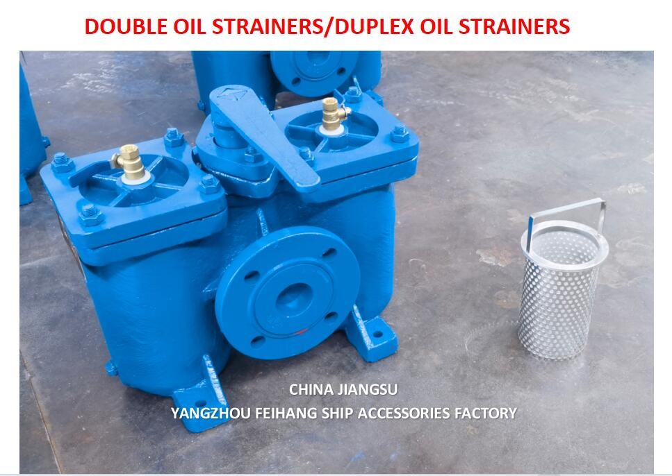 2"-DN50 Double Oil Filter & Duplex Oil Filters Model AS16050 Cb/T425 Body Cast Iron Filter Cartridge Stainless Steel