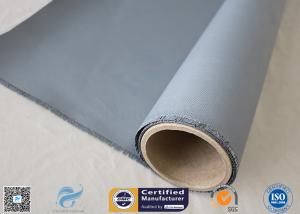 Quality Gray Color 510g High Strength Silicone Coated Fiberglass Fabric For Welding Curtain wholesale