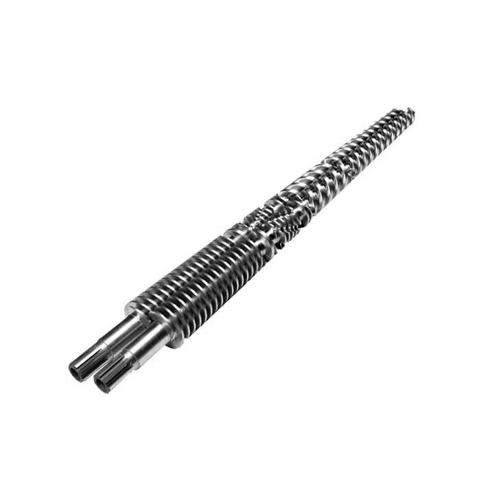38CrMoAlA Nitrided 65/132 Conical Twin Screw & Barrel Cylinder For Pvc Profiles For Plastic Extruder