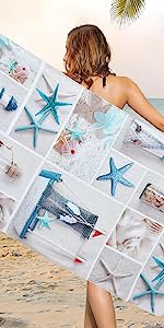 sea life beach towel