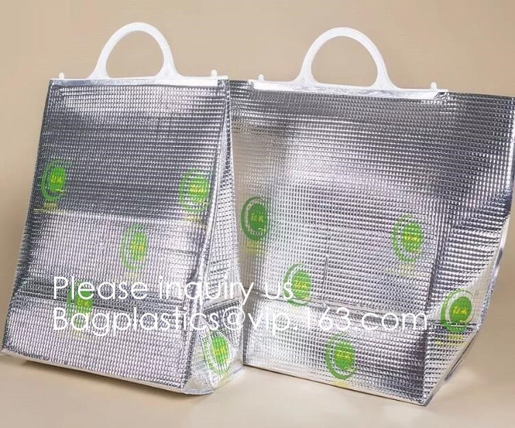 Handled Reusable Carrying Cheap Custom Aluminum Foil Insulated Thermal Oxford Cloth Cooler Bag,Insulated Aluminum Foil T