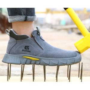 China GUYISA Fashion Safety Boots Anti -Stamdamed Edison Steel Safety Boots on sale