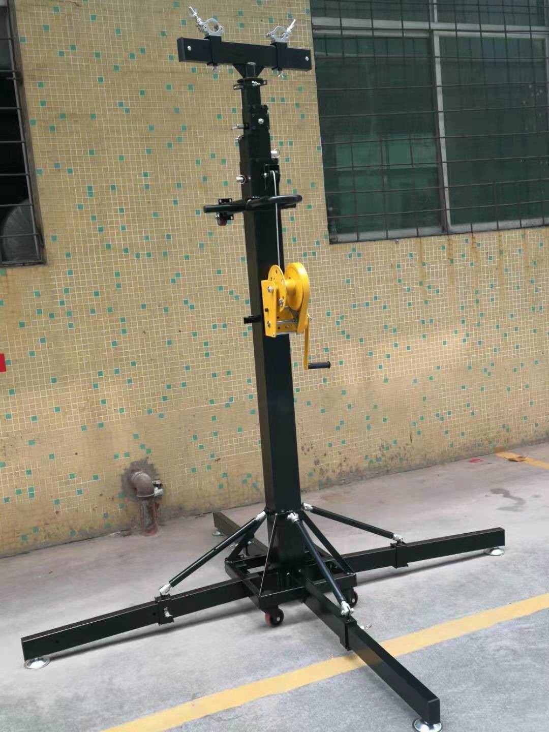 Crank Handle Heavy Duty Light Stand / Speaker Truss Lift Stand Telescopic Lifting Tower