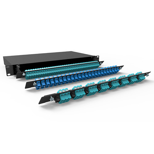 1RU Rack Mount Fiber Enclosure Loaded Fiber Optic Distribution Frame LGX