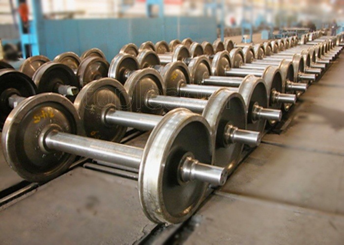 Customized single double flange casting wear-resisting train wheel