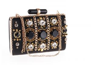 China Bling Party Evening Clutch Bags Vintage Steampunk Handmade Embroider Beaded Evening Clutches on sale
