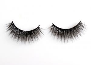 China OEM 3D Silk Mink Eyelash Extensions Synthetic Without Chemical Processing Or Dyes on sale