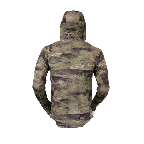 Tactical Elastic Camouflage Hooded Sweatshirts Zip Up Cardigan For Men And Women