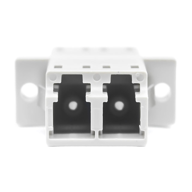 Loading Test ≥ 70 N and Insertion Loss 0.2dB Fiber Optic LC/PC Duplex Adapter with Flange