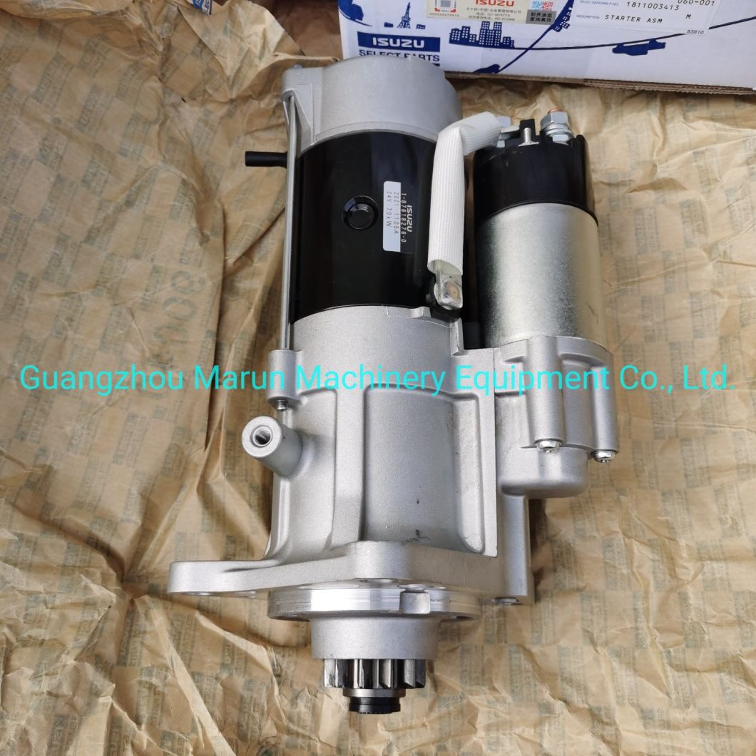6wg1, Zx450 Starter Motor for 24V 7.4kw 11t 1-87618276-0, 1-81100341-0