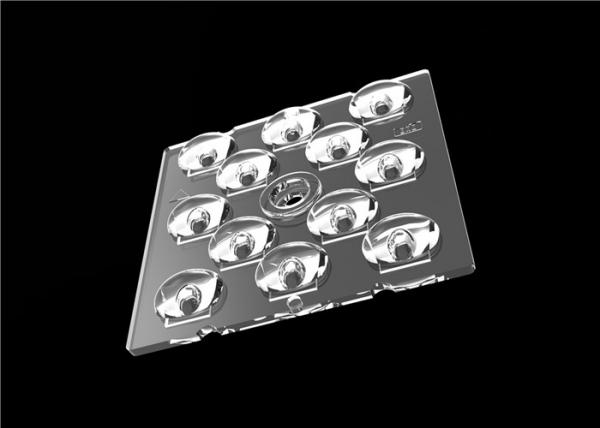Cheap 3030 SMD Wide Angle LED Lens , Optical Square LED Lens For Outdoor Lighting for sale