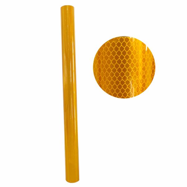 4x150FT Micro White Yellow High Visibility Micro Diamond Grade Reflective Sheeting Film for Traffic Signs ODM