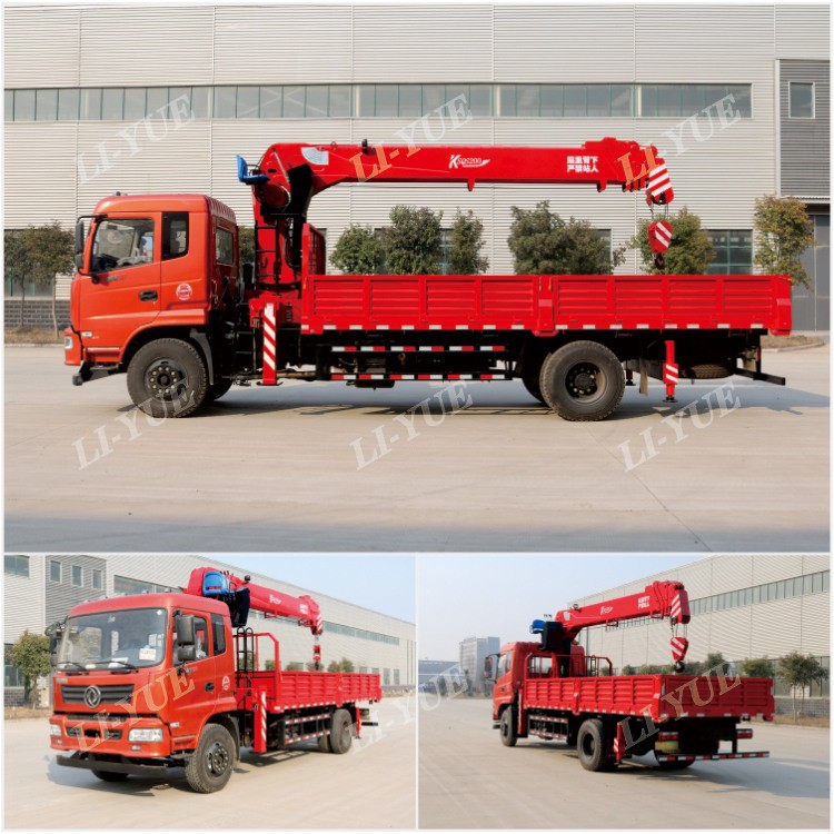 New 8 Ton Telescopic Boom Lorry Crane Truck Mounted Factory Price For Sale