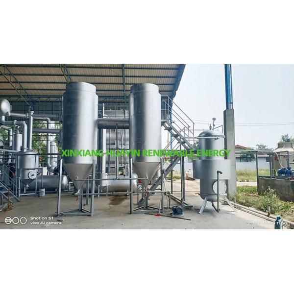 10 Ton Waste Tyre Oil To Diesel Refining Machine Energy Saving