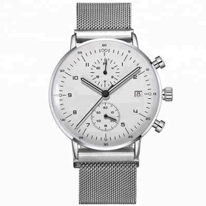 Quality 42mm Waterproof Chronograph Watch Mesh Belts wholesale