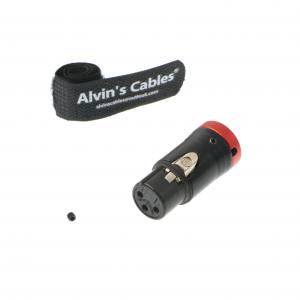 China AV Cables XLR 3 Pin Female Connector Low Profile For Audio Devices Red on sale