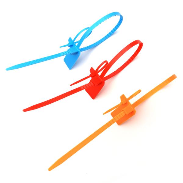 400mm Length Plastic Security Seal with 275 N Tensile Strength and Laser Print Pull Tight Tamper-Evident Seal