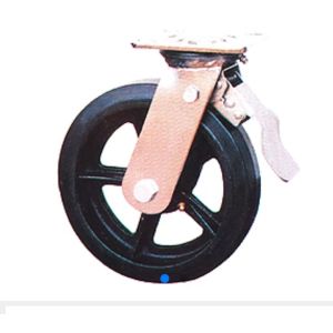Quality 5 Inch Nylon Heavy Duty Dumpster Wheels With Double Brake wholesale