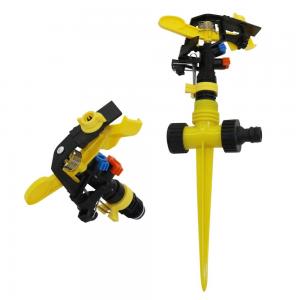 China Double Water Nozzles Rocker Irrigation Sprinkler Heads Adjustable For Garden Lawn on sale