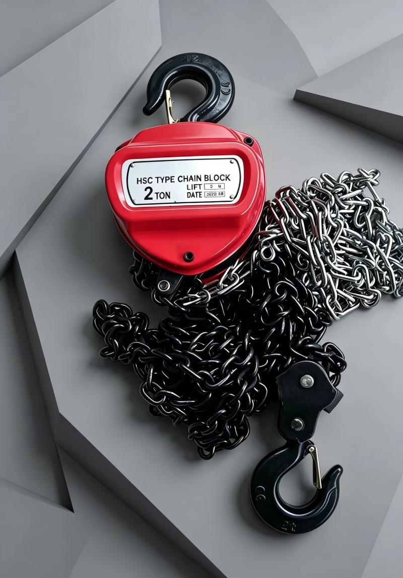 HSC Portable Chain Block CE Certified Manually Operated Hoists Featuring Robust Chain Mechanism