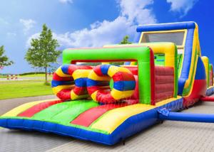 Quality Moon Bounce Obstacle Course Bouncer PVC Inflatable Obstacle Courses Rental For Adults wholesale