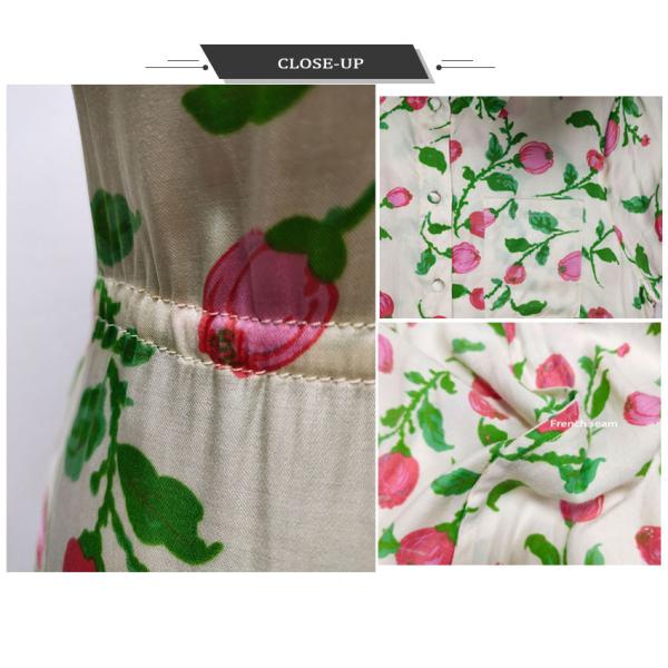 Floral print Women Maxi Dress Summer viscose womens clothing Summer