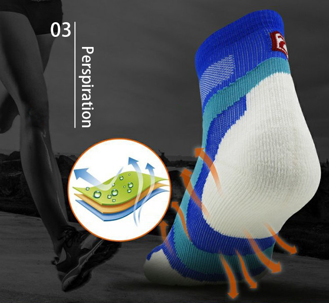 Comfortable Ankle Athletic Socks Cushioned Sport Running Socks Custom Logo