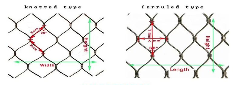 Stainless Steel Rope Zoo Cage House Sky Mesh for Monkey Cage Fence Nets