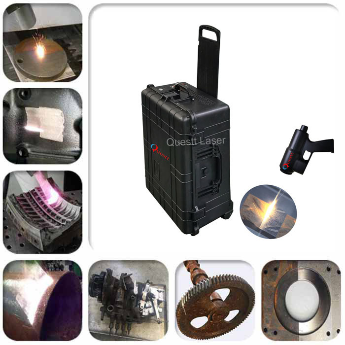 Rust Removal 100W Laser Cleaning Machine For Army Equipment Derusting Case Type